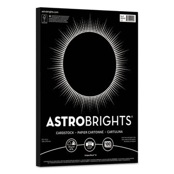 Astrobrights® Color Cardstock, 65 Lb, 8.5 X 11, Eclipse Black, 100-pack freeshipping - TVN Wholesale